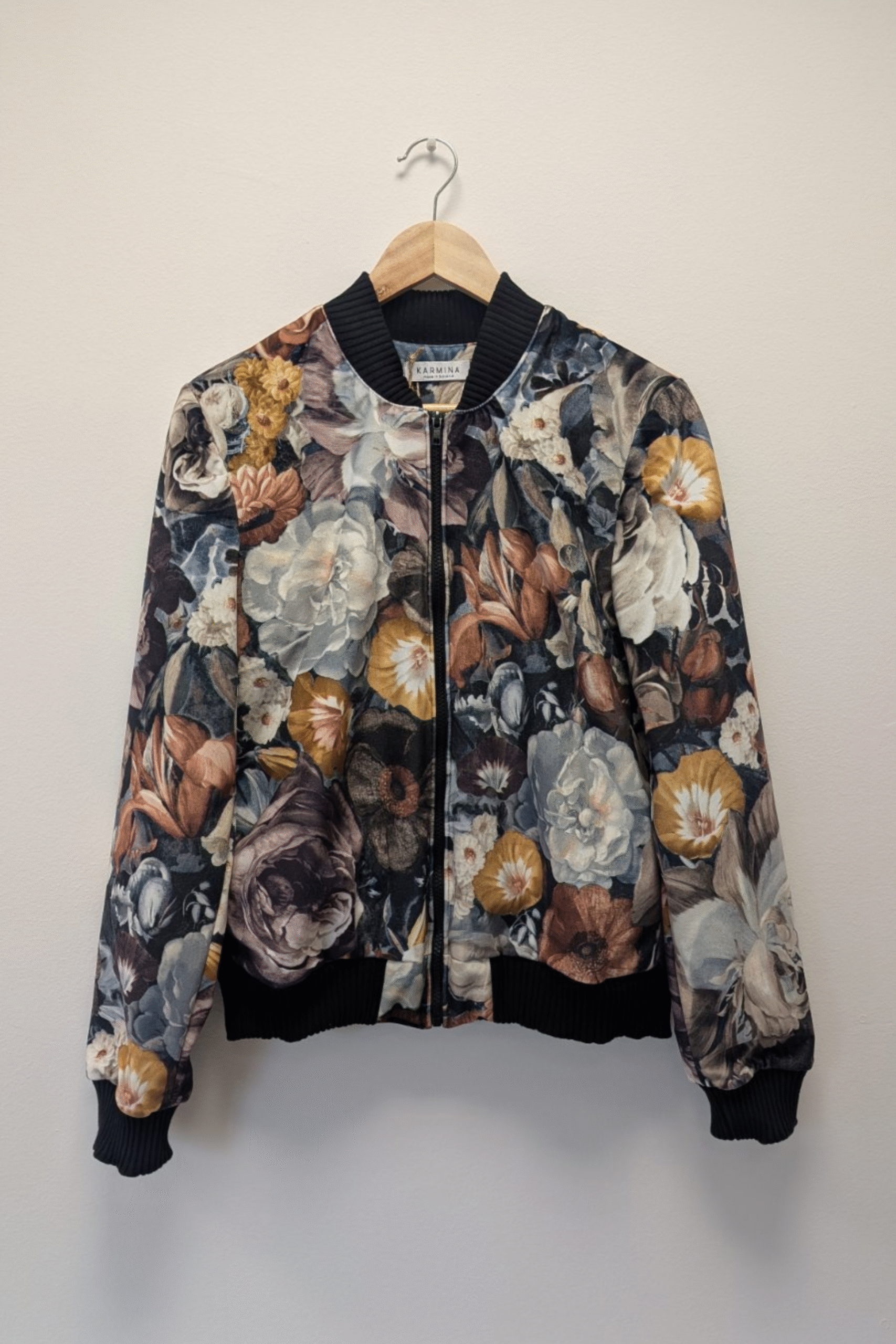 Velvet Pastel Bomber Jacket - Image 2