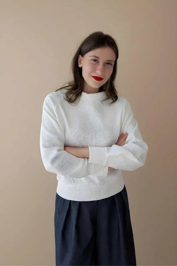 Waffle Knit Raglan Top