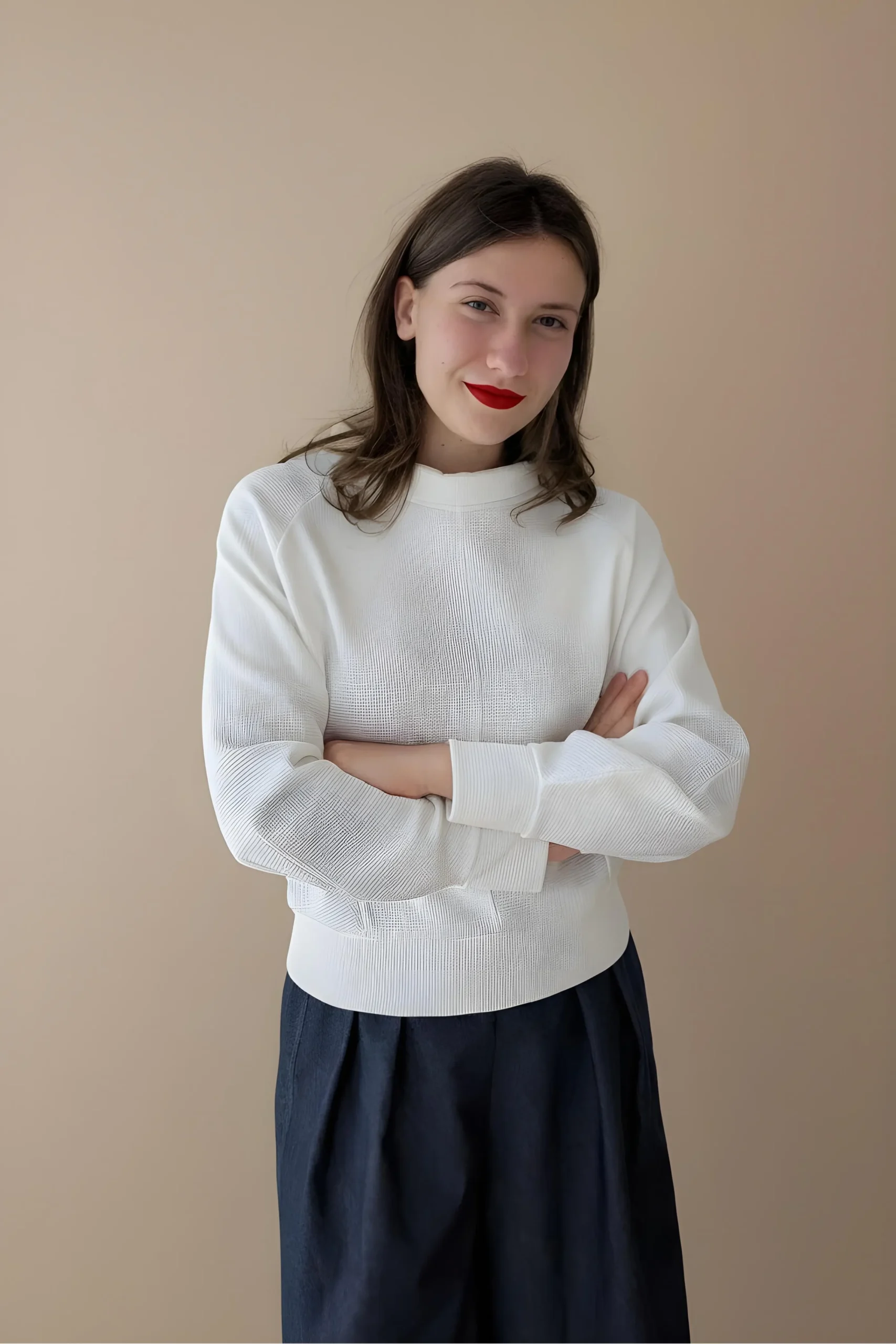 Waffle Knit Raglan Top